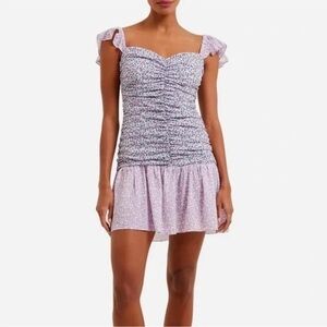 NWT French Connection Enora Breya Verona Ruched Mini Dress
